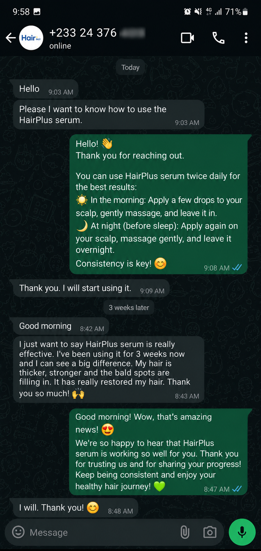 Testimony 1